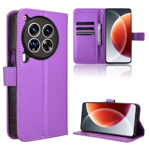 Tecno Camon 30 Premier 5G Purple Leather Phone Case - 1
