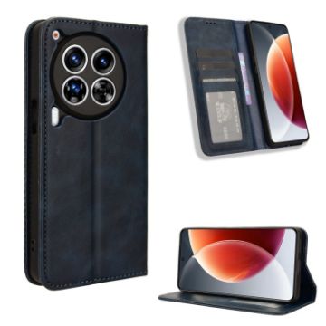 Tecno Camon 30 Premier 5G Leather Phone Case (Blue) - 1