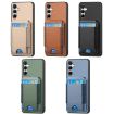 Samsung Galaxy A70/A70s Carbon Fiber Wallet Stand Phone Case Green - 6
