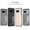 Google Pixel 7a Snap Buckle Metal Frame Frosted Phone Case - Black - 2