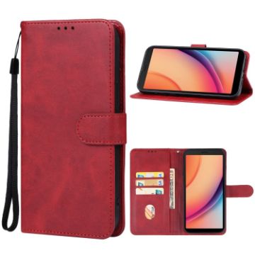 TCL K11 Leather Phone Case - Red | Genuine Leather Cover - 1