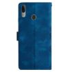Motorola Moto E6 Plus Cherry Blossom Butterfly PU Phone Case (Blue) - 3