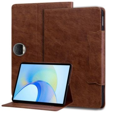 For Honor Pad 9 Cat Buckle Leather Tablet Case - Brown - 1