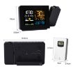 Color Screen Temperature Humidity Meter Projection Clock - 3