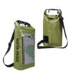 Green 2L Waterproof Crossbody Phone Bag for Outdoor Cycling - 1