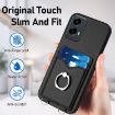Motorola Moto G 5G 2024 R20 Crossbody Rope Ring Card Holder Phone Case - 5