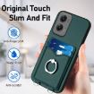 Motorola Moto G Stylus 5G 2024 R20 Crossbody Rope Ring Card Holder Phone Case Green - 5