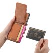 OnePlus 11 Carbon Fiber Wallet Stand Phone Case - Brown - 4