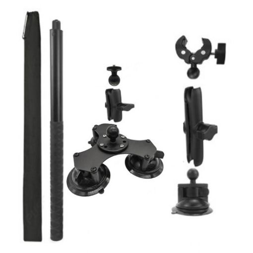 Insta 360 Car Top Suction Cup Selfie Stick Bracket - Set 4 - 1