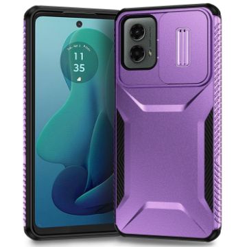 Motorola Moto G 5G 2024 Sliding Camshield Phone Case - Purple - 1