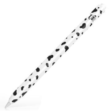 Apple Pencil 1 Cow Pattern Silicone Cover - Black - 1