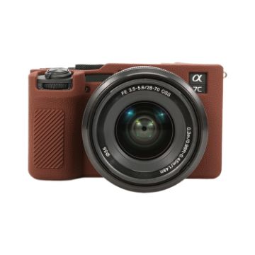 Sony ILCE-7CM2/A7C II/A7CR Silicone Protective Case - Coffee - 1