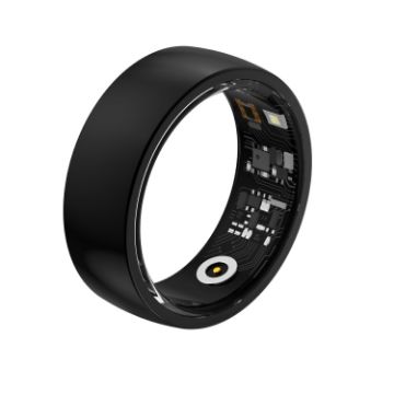 R09M SIZE 18 Smart Ring - Health Monitoring/Care - Black - 1