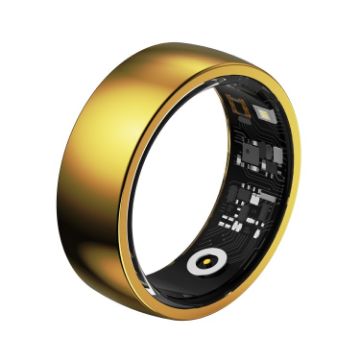R09M SIZE 18 Smart Ring - Health Monitoring/Care - Gold - 1