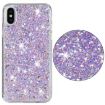 iPhone XR Transparent Glitter TPU Phone Case - Purple - 2