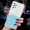Samsung Galaxy A23 Phone Case - Transparent Frame Glitter TPU (Blue) - 4