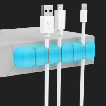 AhaStyle PT125-S Cable Clip Holder - Luminous Blue - 1
