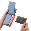 OPPO A53/A53S Carbon Fiber Wallet Stand Phone Case - Blue - 4