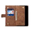 Motorola Moto G85 Retro Frosted Leather Phone Case - Brown - 4