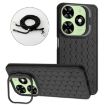 Tecno Pop 8 Honeycomb Radiating Holder TPU Phone Case - Black - 1