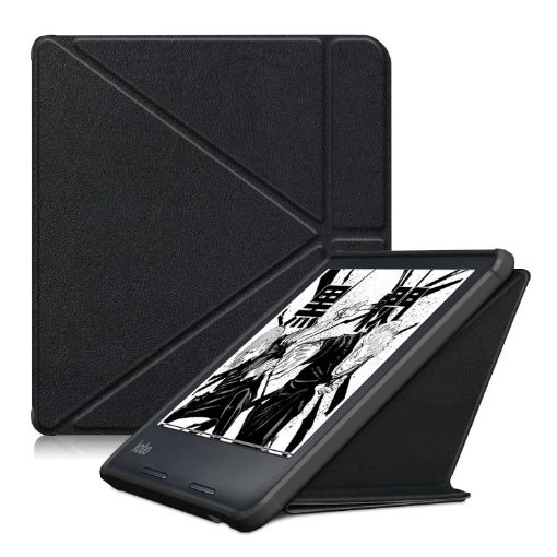 Black TPU Leather Case for Kobo Libra Colour 2024 Tablet - 1