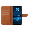 Brown Embossed Leather Phone Case for Motorola Moto E14 - 3
