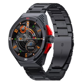 LOKMAT COMET2 PRO Smart Watch - Black Stainless Steel - 1
