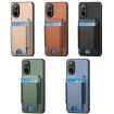 Realme 10 Pro+ Carbon Fiber Wallet Stand Phone Case - Blue - 6