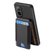 Realme C21 Carbon Fiber Wallet Stand Phone Case - Black - 3