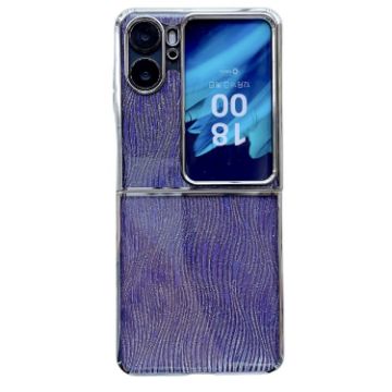 OPPO Find N2 Flip Phone Case - Purple Glitter Full Coverage - 1