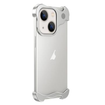 iPhone 14 Plus Silver Alloy Frameless Phone Case - Aromatherapy - 1