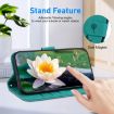 Green Lotus Embossed Leather Case for Nokia G10/G20 - 5