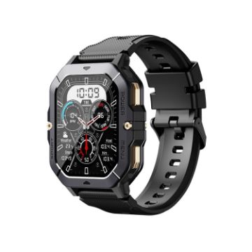 LEMFO C28 Sport Smart Watch, Bluetooth Call, Sleep Monitor - Black - 1