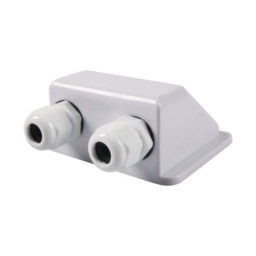 RV Sealed Waterproof Solar Cable Entry Gland Box - White - 1