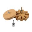 2pcs Car Pneumatic Rubber Removal Set - 88mm Plane + 100mm Gear (Yellow) - 1