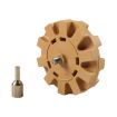 2pcs Car Pneumatic Rubber Removal Set - 88mm Plane + 100mm Gear (Yellow) - 2
