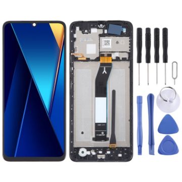 Xiaomi Poco C65 LCD Screen Digitizer Assembly with Frame - 1