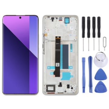 Xiaomi Redmi Note 13 Pro+ AMOLED LCD Screen Digitizer Assembly (Silver) - 1