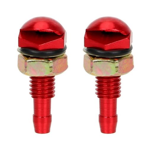 2pcs Automotive Glass Washer Sprayer Nozzle Set (Red) - 1