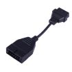 12 Pin to 16 Pin OBDII Diagnostic Cable for GM - 19cm (Black) - 2