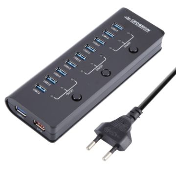 ORICO CRU3-H9C1 10 Port USB3.0 12V 4A HUB Power Adapter EU Plug - 1