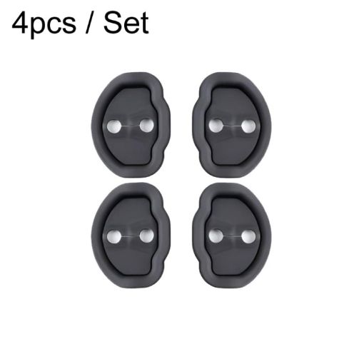 4pcs/Set Tesla Model 3/Y Door Latch Cover - Black - 1