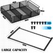 Under Desk Drawer Storage Organizer Tray - Black - 4