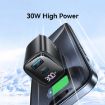 USAMS CC230 30W USB+USB-C Dual Port Charger, US Plug (Black) - 6