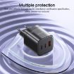 Yesido YC65 PD65W Three Port Type-C GaN Charger EU Plug - 3
