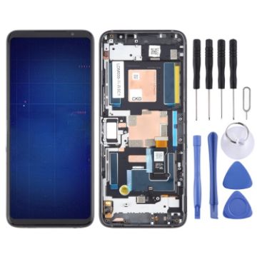 Asus ROG Phone 6 LCD Screen Digitizer Assembly with Frame - Black - 1