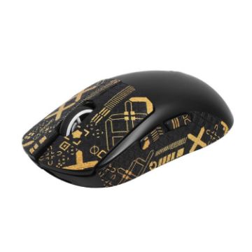 Logitech GPW 2-Generation Mouse Anti-Slip Stickers - Black Gold Print - 1