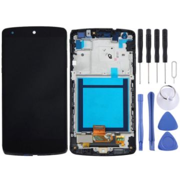 LCD Display + Touch Panel with Frame for Google Nexus 5 - Black - 1