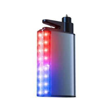 Car Safety Hammer Flashlight Emergency Light With Alarm - Black - 1