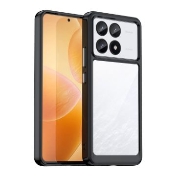 Xiaomi Redmi K70 Pro Phone Case - Colorful Acrylic Hybrid TPU (Black) - 1
